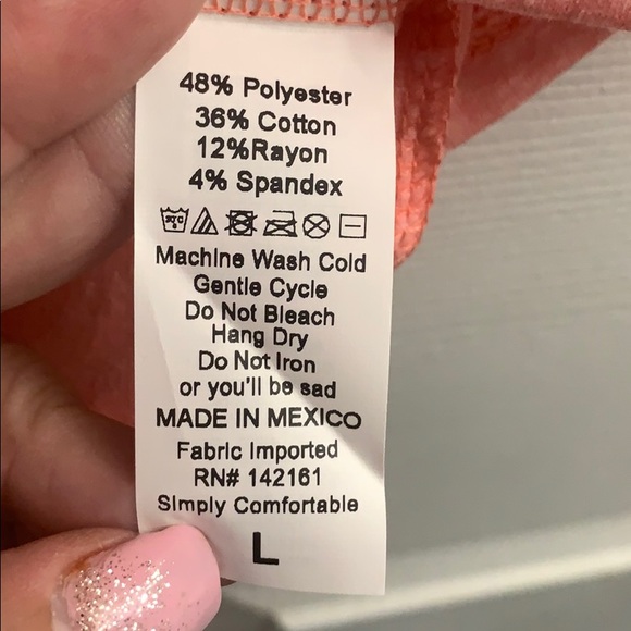 BEAUTIFUL LARGE PEACH LULAROE GIGI - Picture 7 of 7